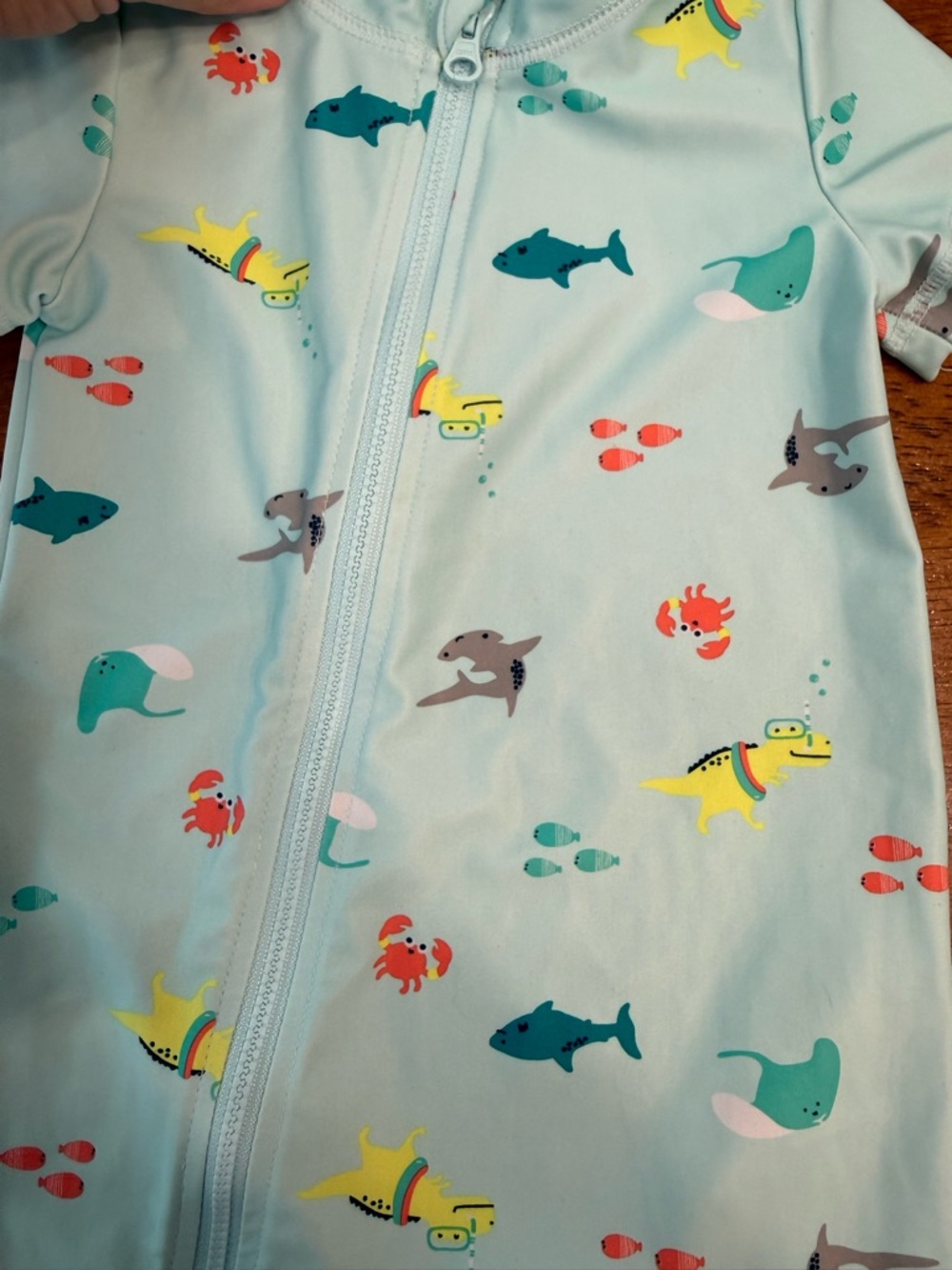 Carter's Baby Boy 1-Piece Sea Creature Rashguard Swimsuit size 18 months - Picture 4 of 6